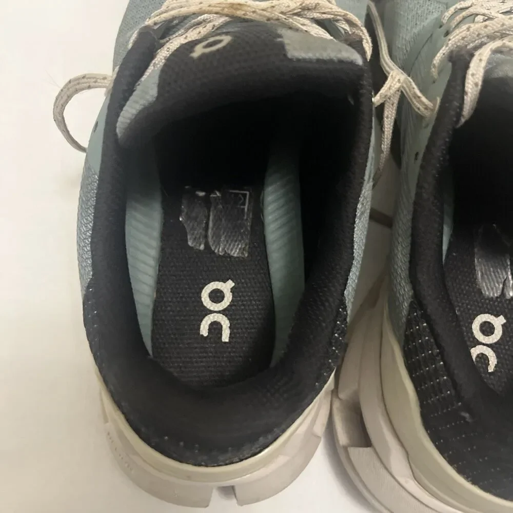 ON Cloud Shoes, Womens Size Blue White Cloudtec Road Running Trainer Lace Up 8 W